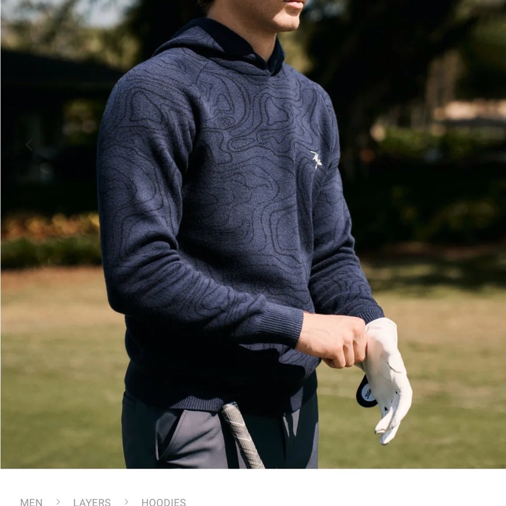 Macade Golf Concepts Men’s Dark Blue Major Scipt Hoodie - Medium